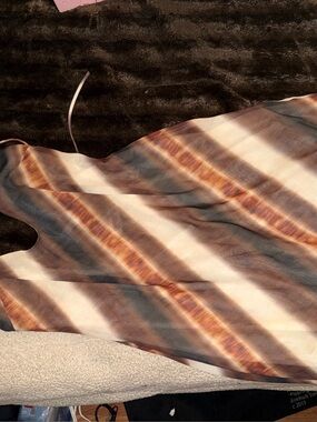 Princess Polly Cream and Beige Striped Dress